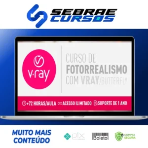 Curso Fotorrealismo com Vray Butterfly - Thi Lima