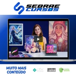 Retrato de Personagens Femininas com Procreate - Natália Dias