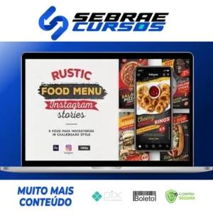 Menu Rústico de Comida - Instagram Stories