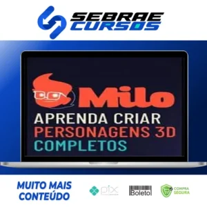 Milo: Aprenda a Criar Personagens 3D Completos - Mascoteria School