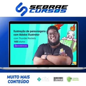 Crehana: Ilustração de Personagens com Illustrator - Thunder Rockets