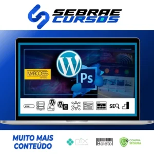 Wordpress, Photoshop, Elementor Intenso e Abrangente Para Sites - Marcos Cursos