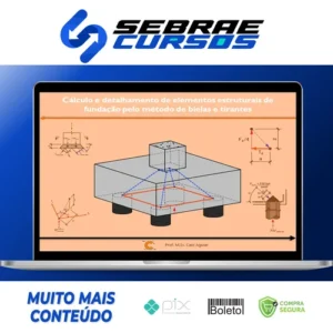 Cálculo e Detalhamento de Elementos Estruturais de Fundação pelo Método de Bielas e Tirantes - Caio Aguiar