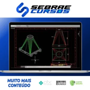 Traçado de Caldeiraria Essencial CAD 2D e 3D - Render
