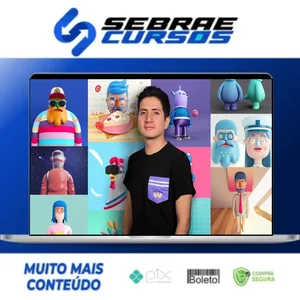 DOMESTIKA: Design de Personagens no Cinema 4D: do Esboço à Impressão 3D - Aarón Martínez [ESPANHOL]