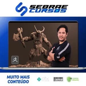 DOMESTIKA: Escultura Digital de Criaturas Fantásticas com o ZBrush - Luis Alberto Gayoso Berrospi [ESPANHOL]